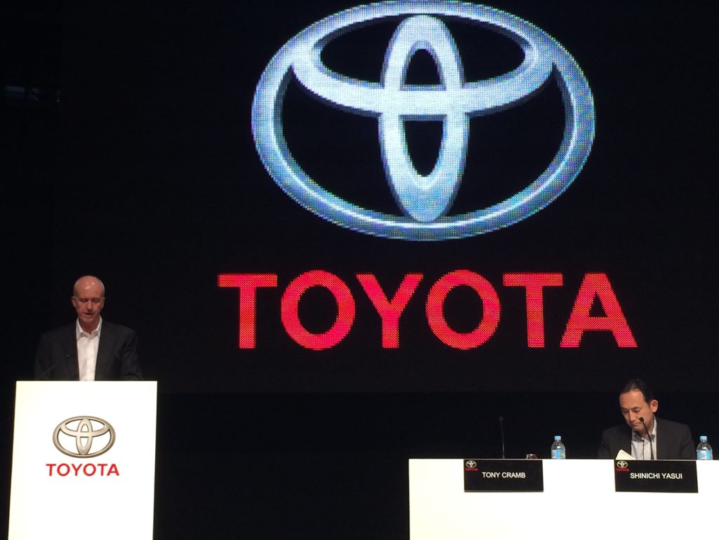 Tony Cramb at this week's Toyota Corolla sedan launch. Tony Cramb at this week's Toyota Corolla sedan launch.